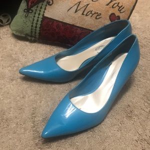 Patent blue heels